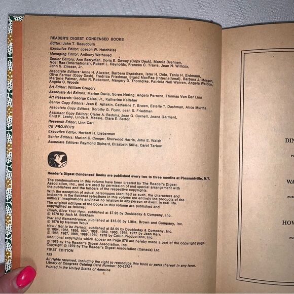 VINTAGE Reader Digest Condensed Books 1979 Volume 2 Hardcover First Edition Read - Picture 9 of 14